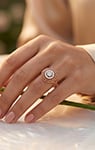 Premium Rose Gold 925 Sterling Silver Moissanite Ring