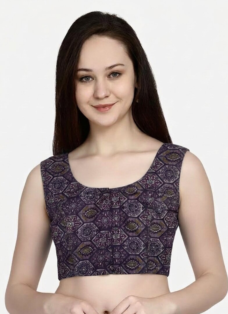 Pretty Pink Cotton Printed Blouse   After Six Wear