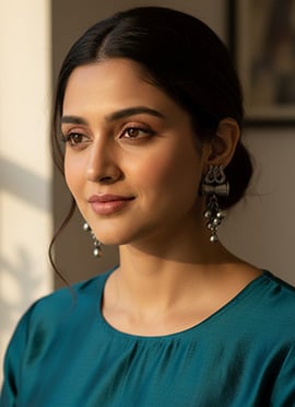 Pure Grace Silver Drop Earrings