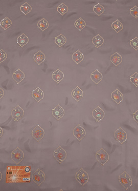 Grey Art Silk Fabric