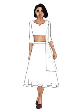 Radiant Off White Cotton Embroidered Straight Pant Suit For A Fresh Look