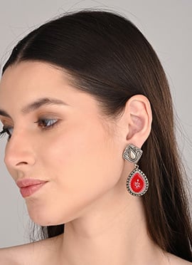 Radiant Red Hand Painted Drops