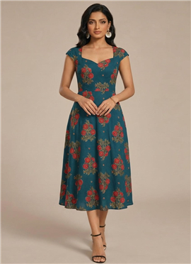 Rayon Printed Kurta Set