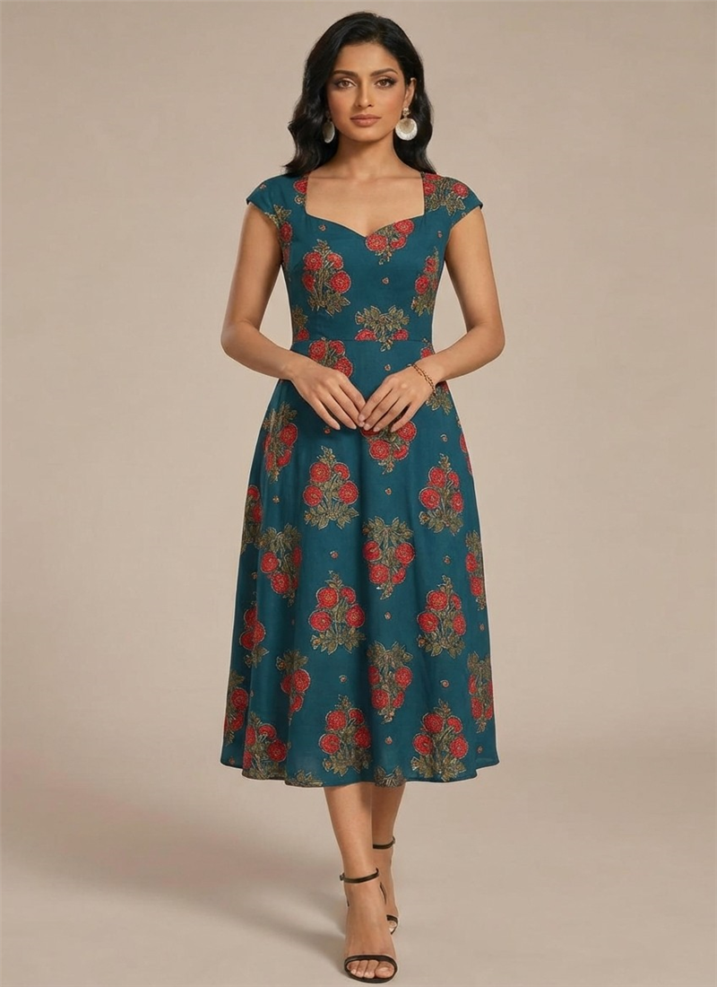 Rayon Printed Kurta Set After Six Wear