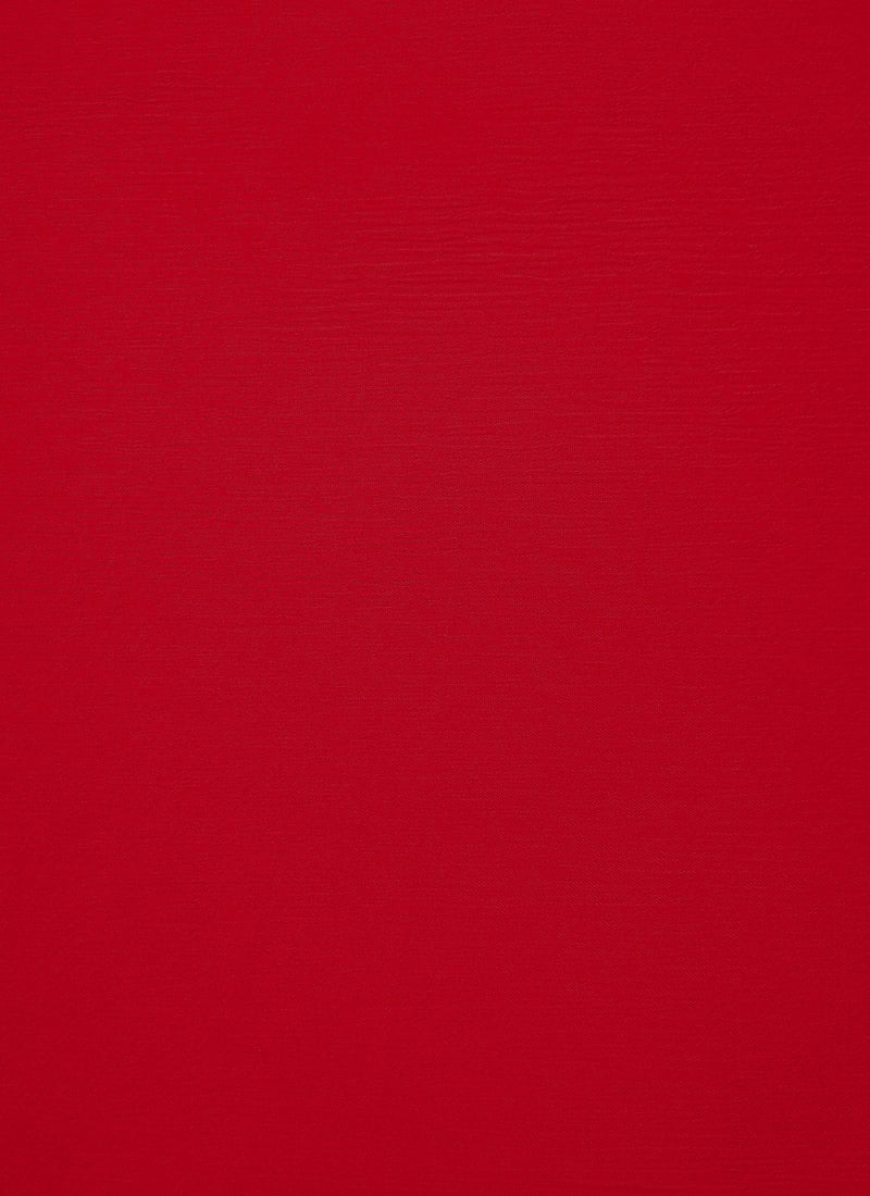 Red Chinon Fabric