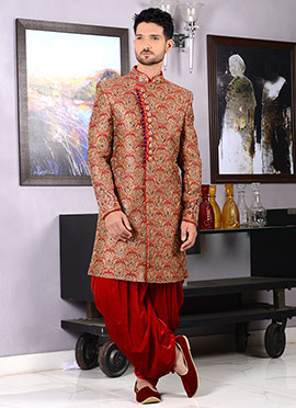 sherwani red