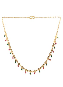 Red N Green Brass Necklace