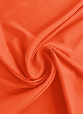 Red Orange Crepe Fabric