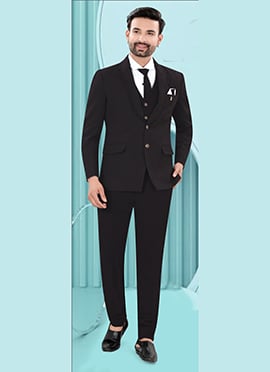 Refined Deep Wine Jacquard Bandhgala Suit