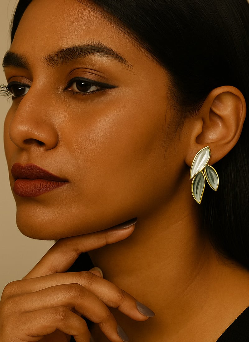 Refined Golden Studs After Six Wear