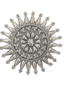 Regal Adjustable Silver Tone Brass Ring