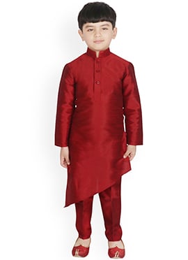 Regal Silk Dupion Kids Boys Kurta Pyjama