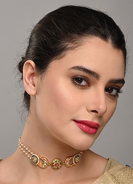 Royal Gold Kundan Beaded Necklace