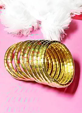 Royal Golden Oxidised Bangle