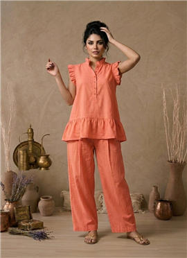 Rust Cotton Co Ord Set