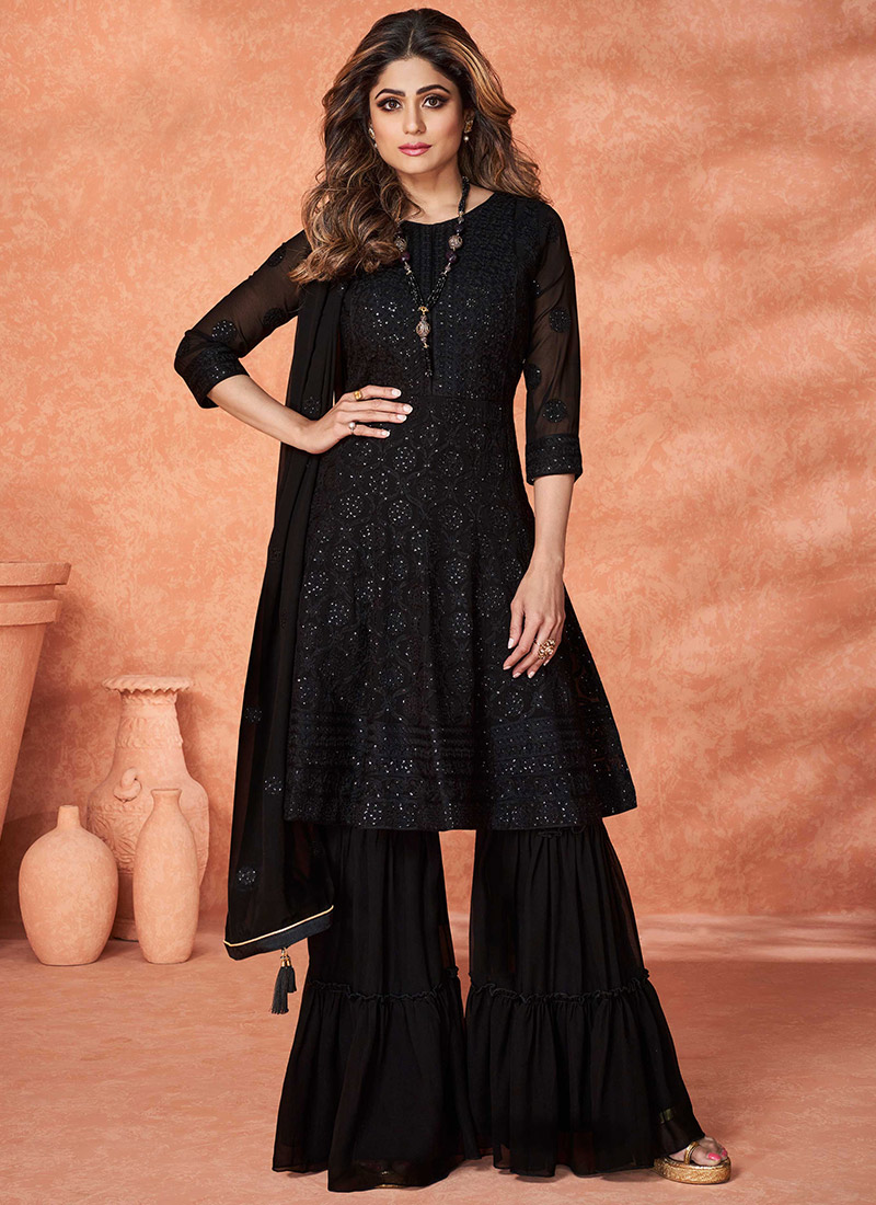 black colour sharara