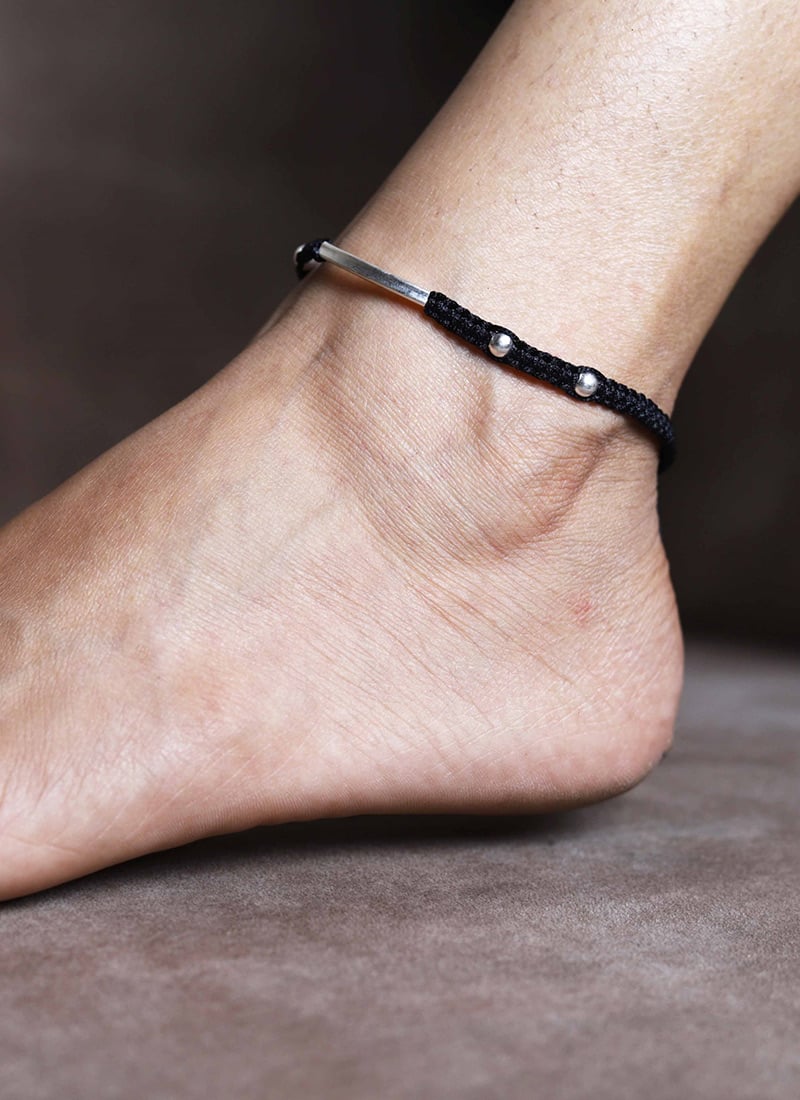 Silver Anklets Festive Wear