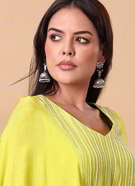 Silver Beads Oxidised Jhumka