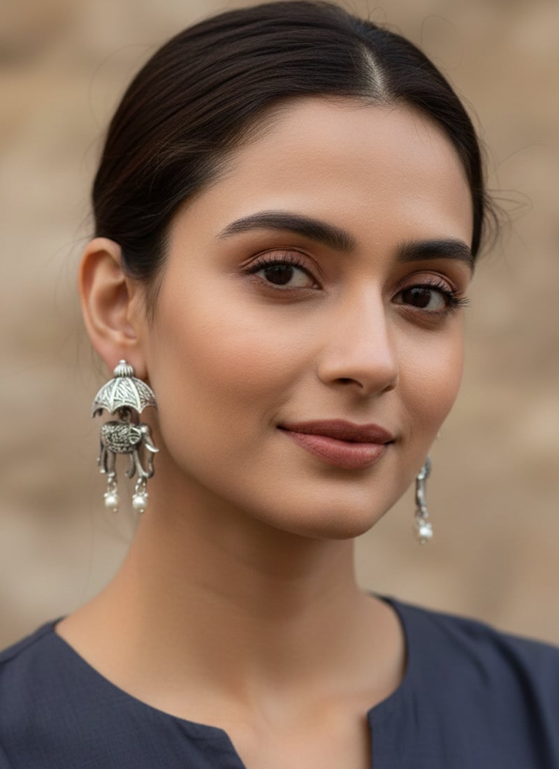 Silver Beads Work Stunning Drop Earrings After Six Wear