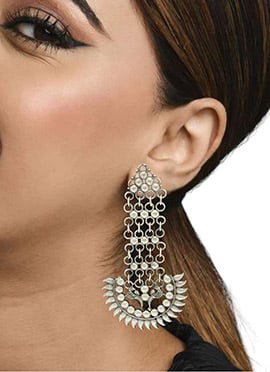 Silver Oxidised Danglers