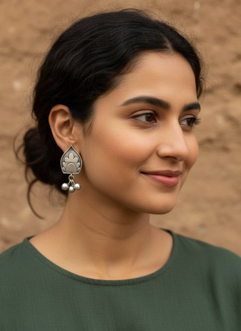 Sophisticated Silver Drop Earrings After Six Wear