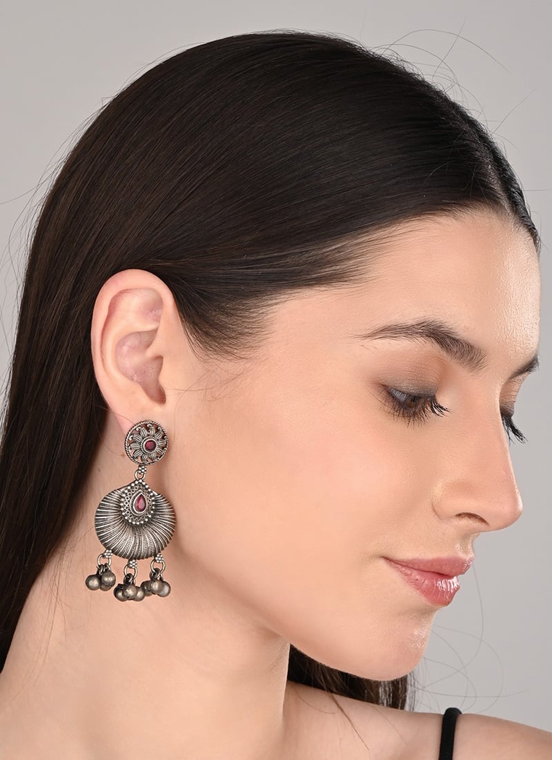 Sparkling Silver Stone Drops After Six Wear