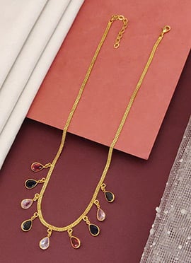 Stunning Gold Kundan Pendant Necklace