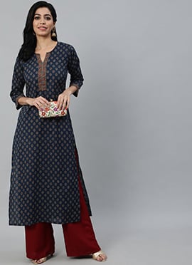 Stunningly Printed Cotton Kurti