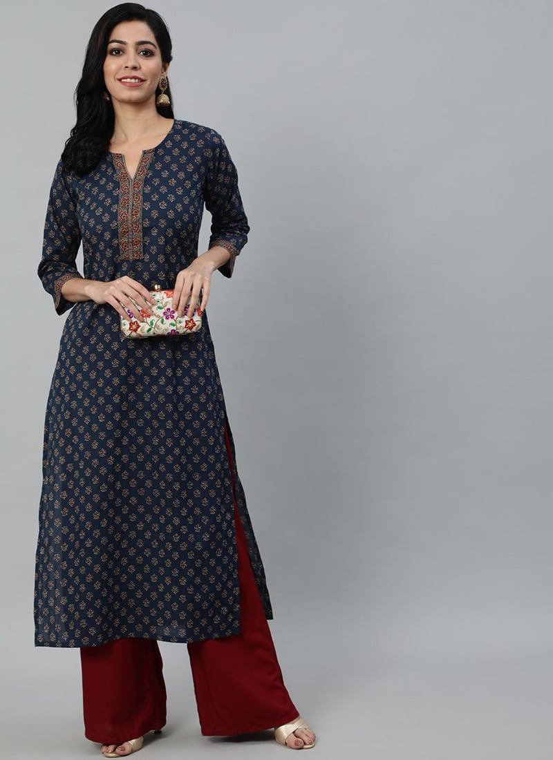 Stunningly Printed Cotton Kurti