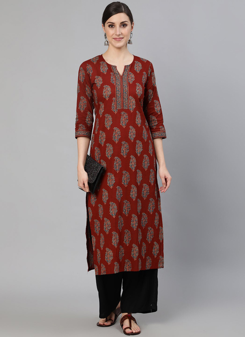 Stunningly Printed Cotton Kurti