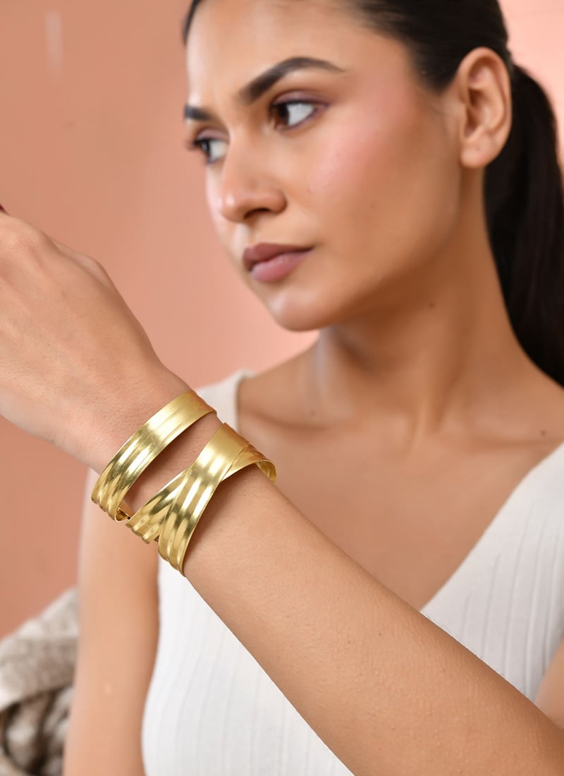 Stylish Gold Plated Bracelet After Six Wear