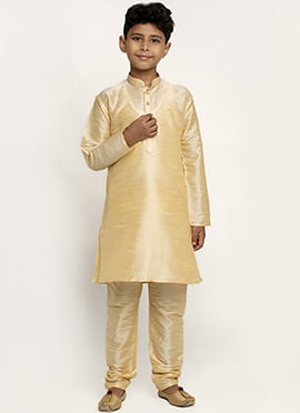 Stylish Silk Dupion Kids Boys Kurta Pyjama