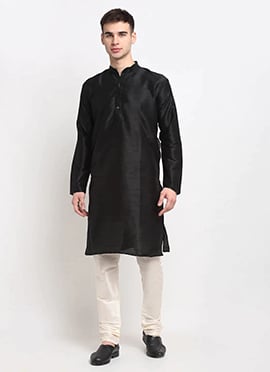 Tasteful Blended Cotton Dupion Kurta Pyjama