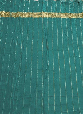 Teal Green Art Silk Zari Dupatta