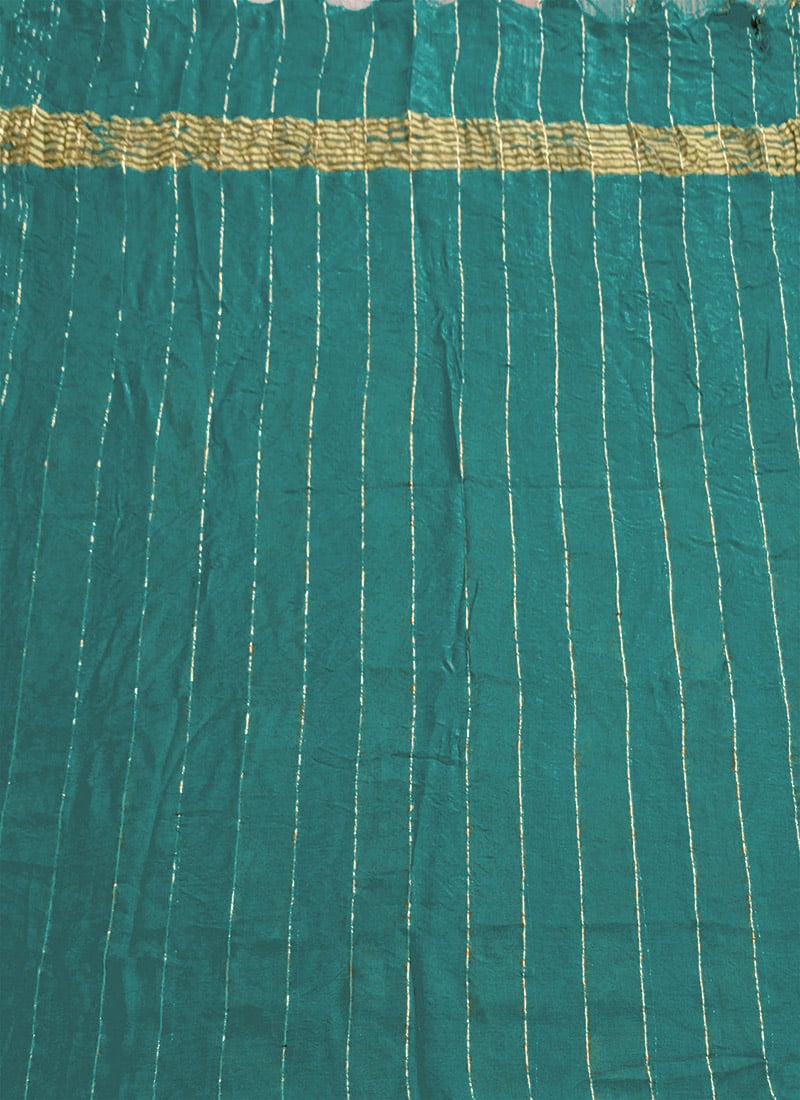Teal Green Art Silk Zari Dupatta After Six Wear