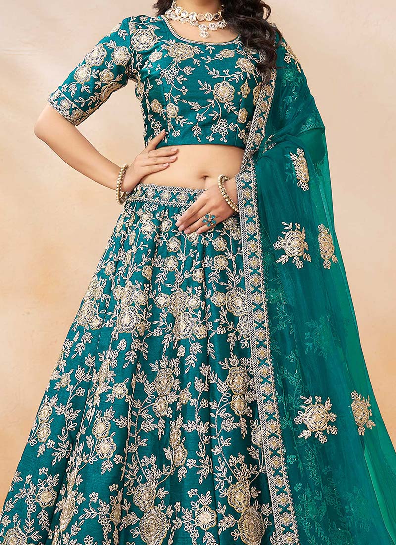 Green Elegant Lehenga main image 0