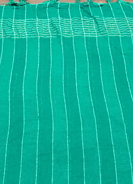 Teal Green Silk Zari Dupatta
