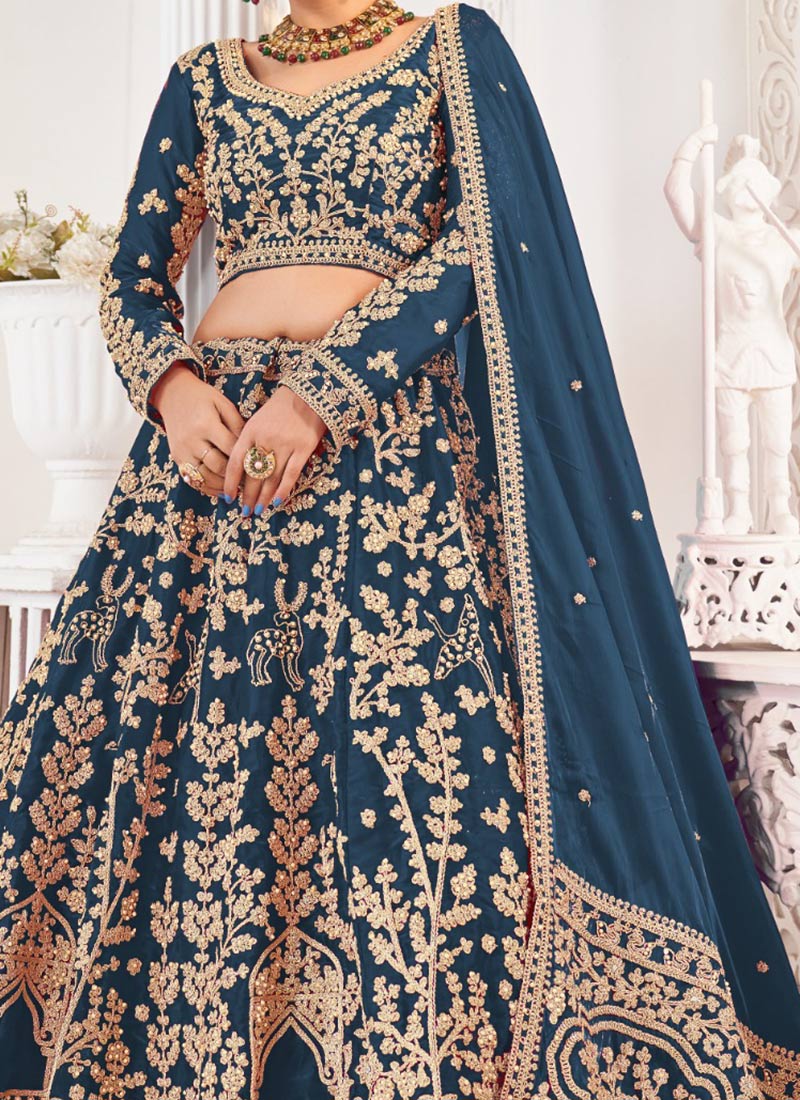 Bridal Lehenga with Zari & Bead Work main image 0