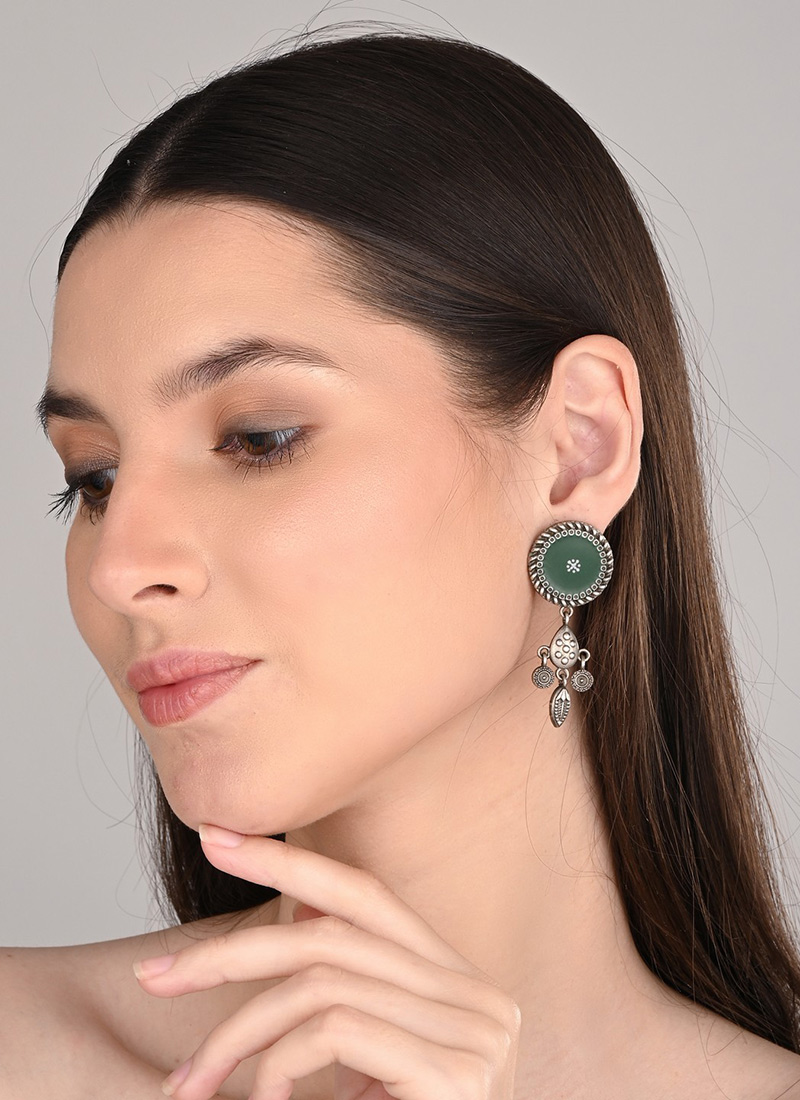 Timeless Green Hand Painted Drops After Six Wear