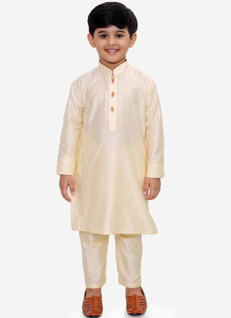 Timeless Silk Dupion Kids Boys Kurta Pyjama Party Wear