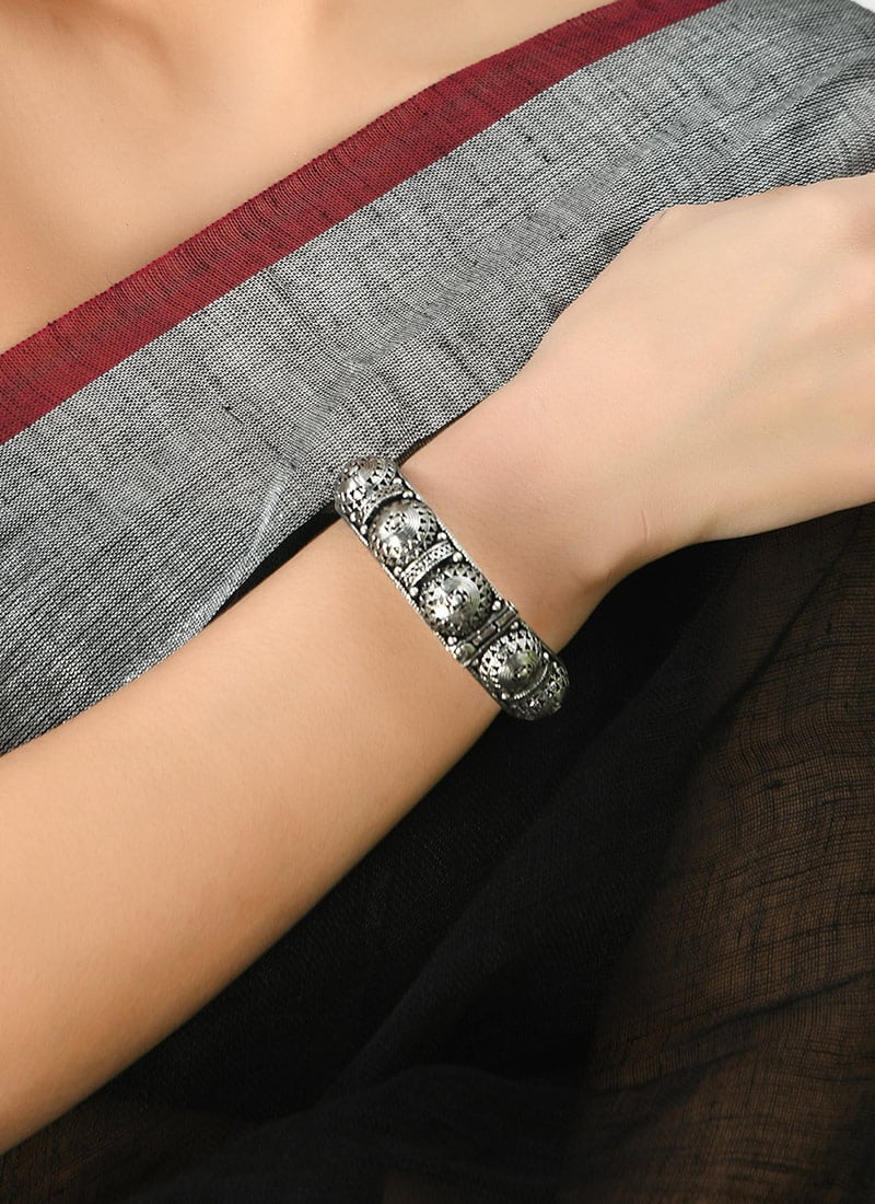 Timeless Silver Oxidised Bracelet After Six Wear