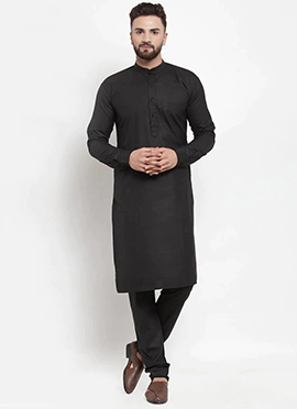 Traditional Blended Cotton Kurta Pyjama