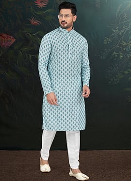 Trendy Embroidered Rayon Kurta