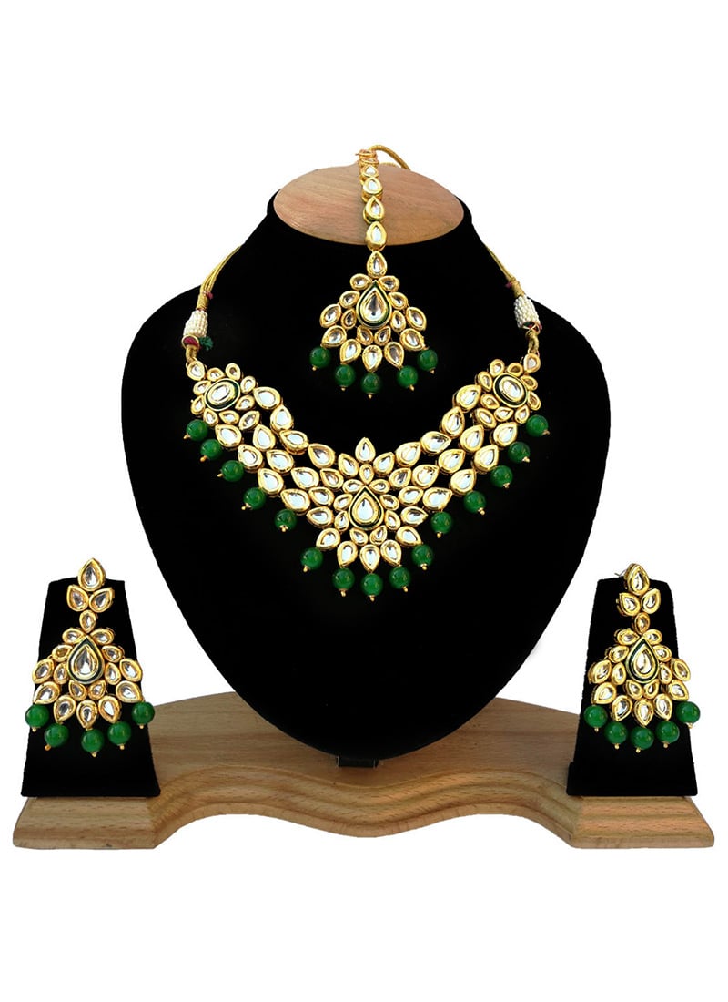 Tricolor Neckalce Set Party Wear