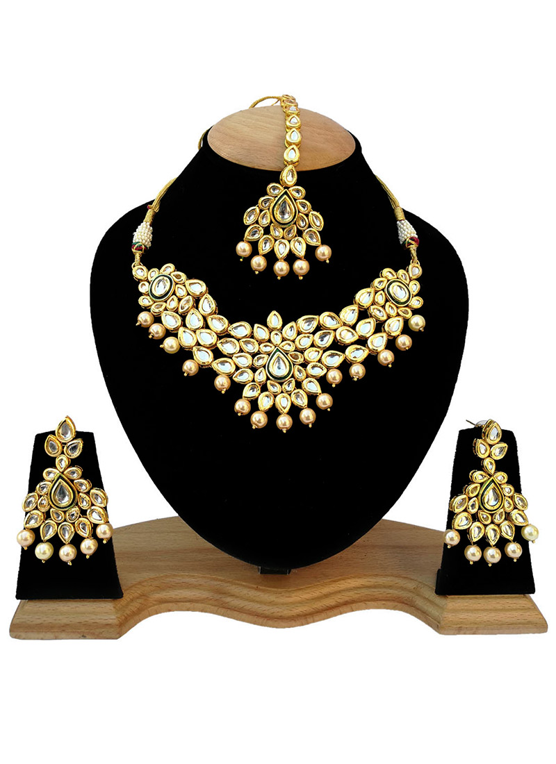 Tricolor Neckalce Set Party Wear