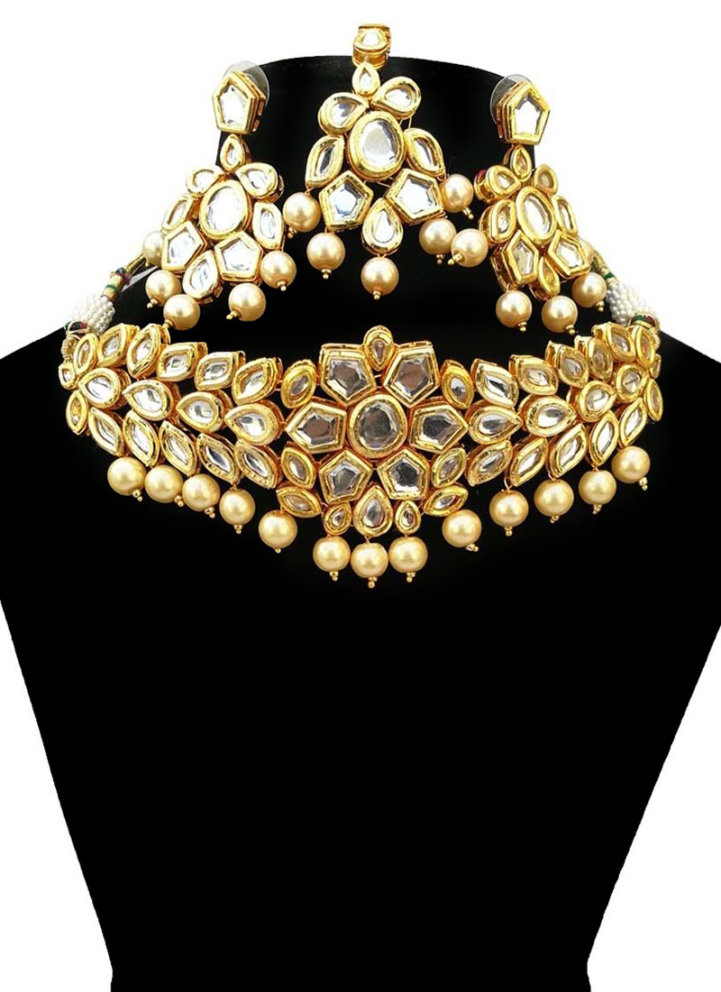 Tricolor Neckalce Set Wedding Wear