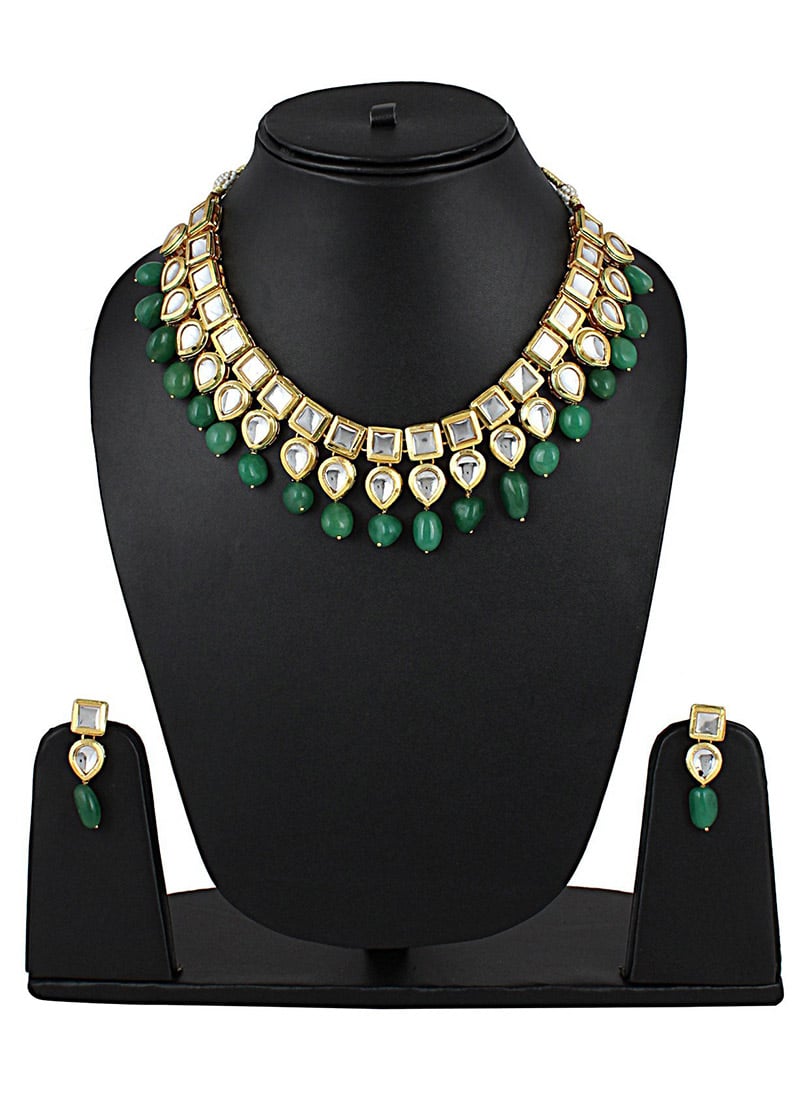 Tricolor Neckalce Set Party Wear
