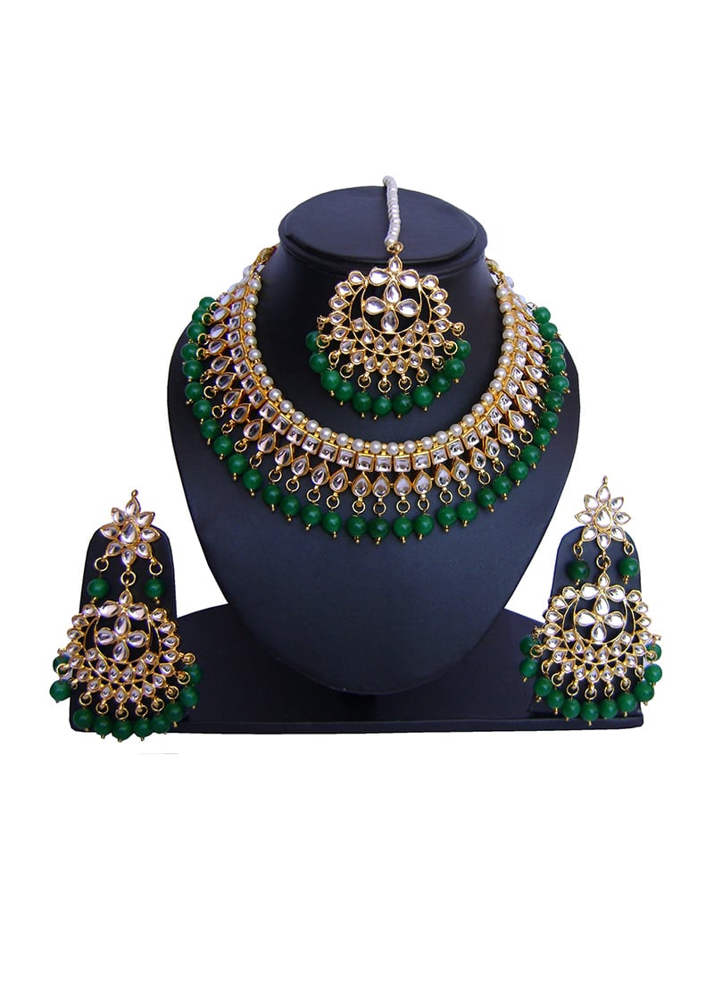 Tricolor Necklace Set Wedding Wear