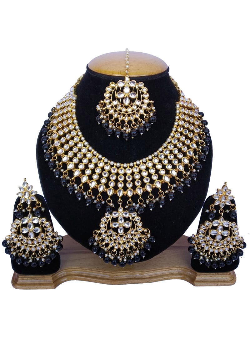 Tricolor Necklace Set Wedding Wear
