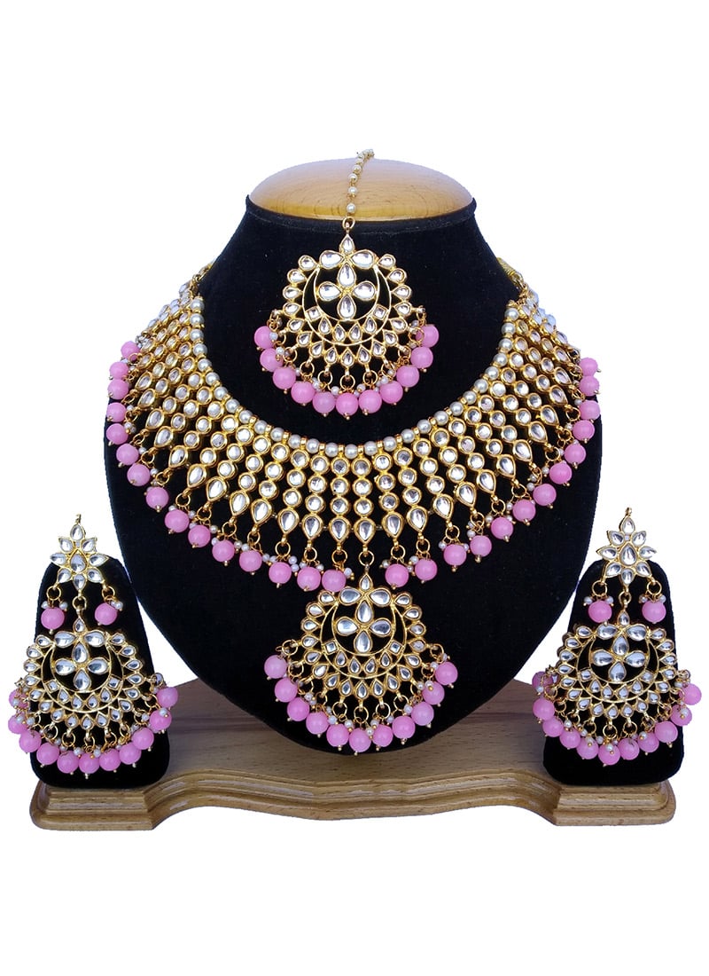 Tricolor Necklace Set Wedding Wear